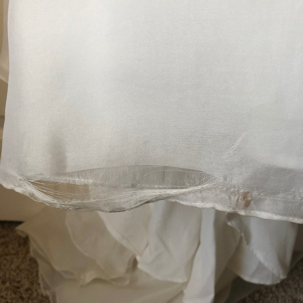 Gorgeous Designer Silk Judd Waddell Wedding Dress size 10, fits like a 6 - Picture 9 of 11